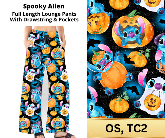 Spooky Alien Full Length Lounge Pants