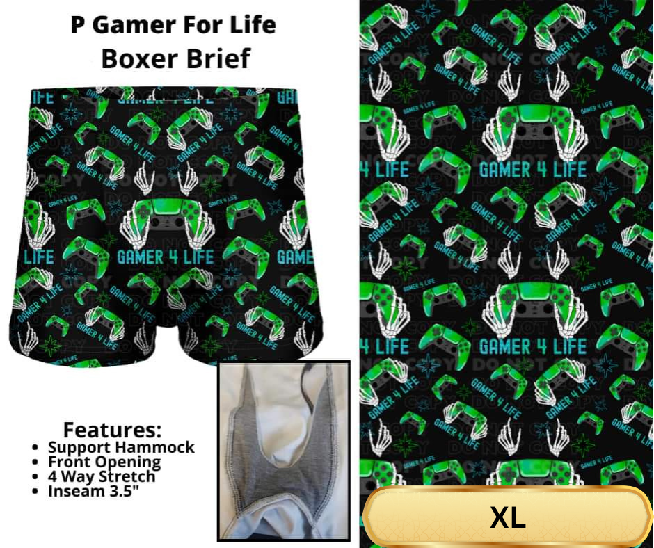 P Gamer For Life Boxer Briefs