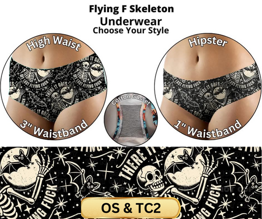 Flying F Skeleton Hipster & High Waist Underwear