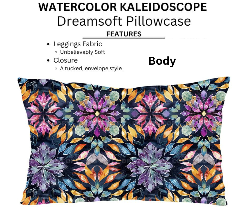 Watercolor Kaleidoscope Dreamsoft Pillowcases