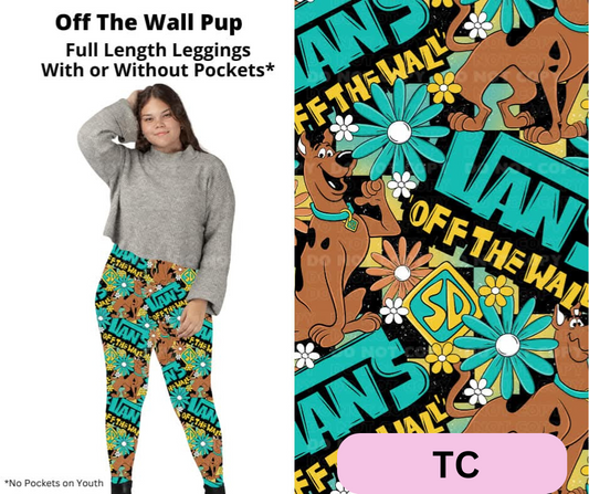 Off The Wall Pup Full Length Leggings w/ Pockets