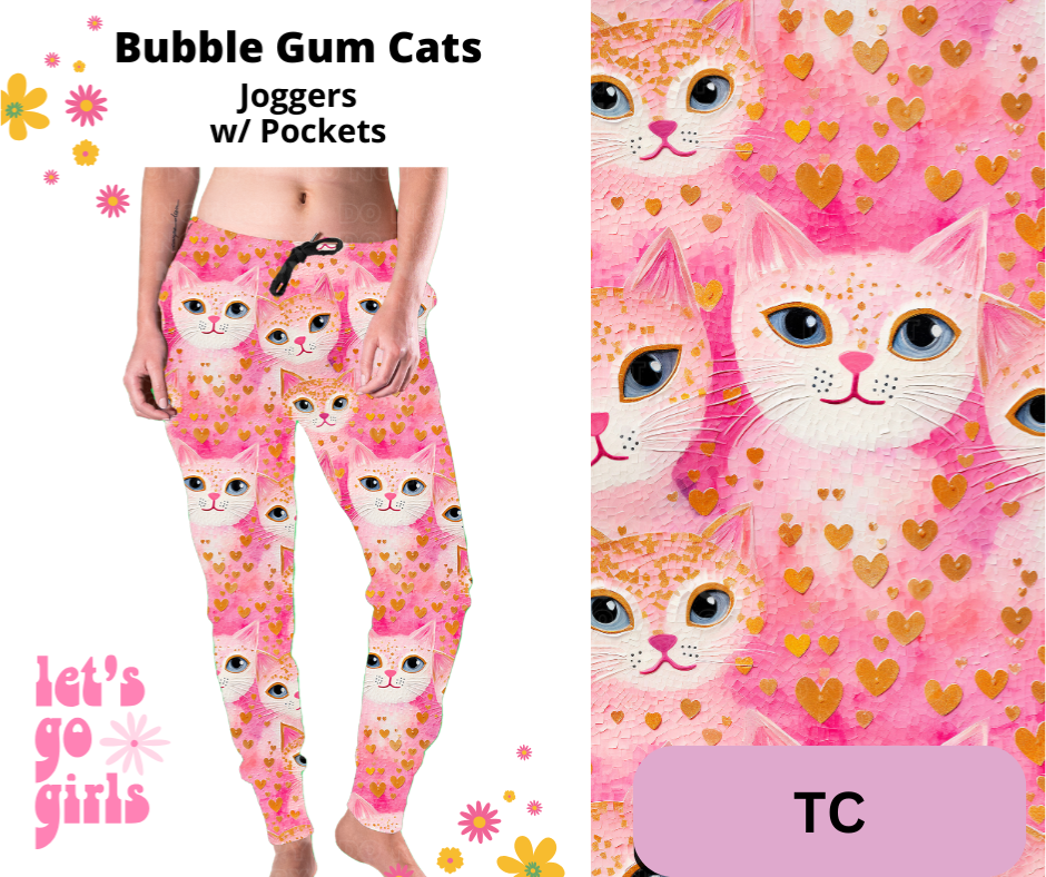 Bubble Gum Cats Joggers