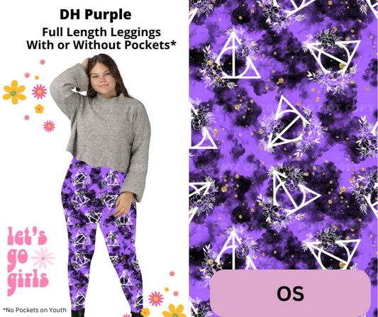 DH Purple Full Length Leggings w/ Pockets