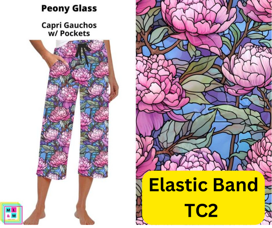 Peony Glass Capri Gauchos