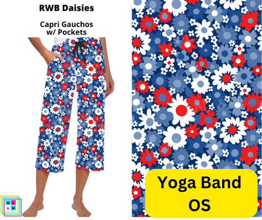 RWB Daisies Capri Gauchos