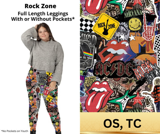 Rock Zone Full Length Leggings w/ Pockets