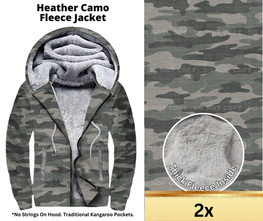 Heather Camo Fleece Jackets