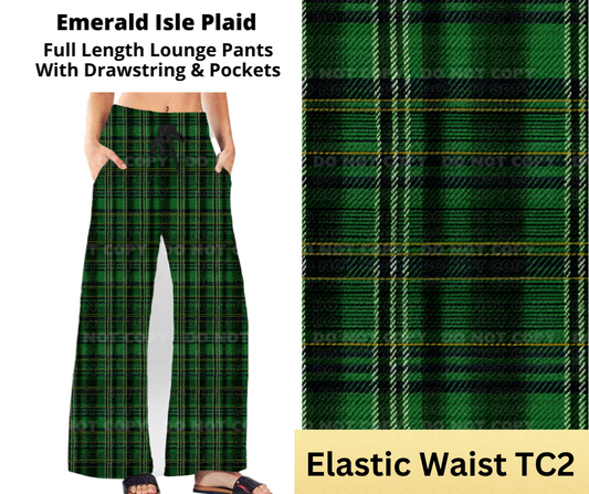 Emerald Isle Plaid Full Length Lounge Pants