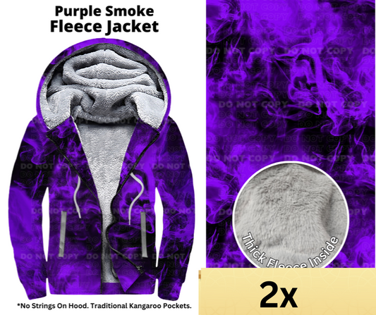 Purple Smoke Fleece Jackets