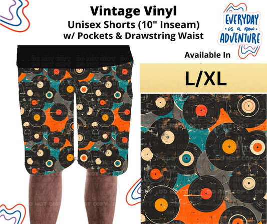 Vintage Vinyl Unisex Shorts