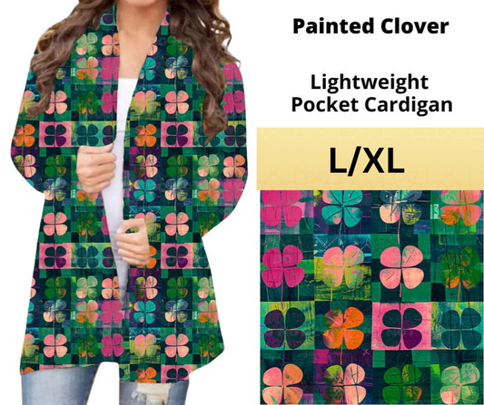 Painted Clover Pocket Cardigan