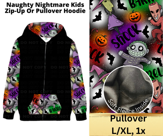 Naughty Nightmare Kids Pullover Hoodie