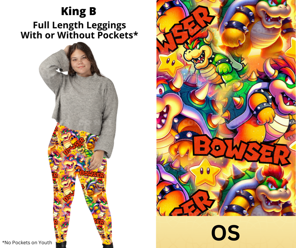 King B Full Length Leggings w/ Pockets