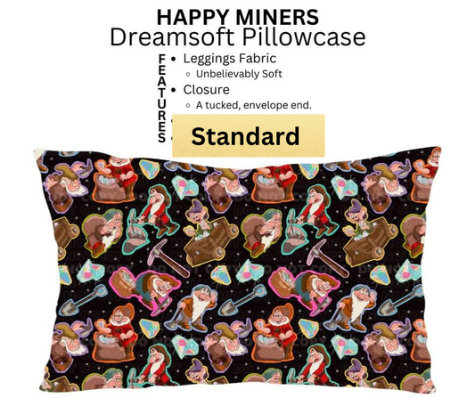 Happy Miners Dreamsoft Pillowcase