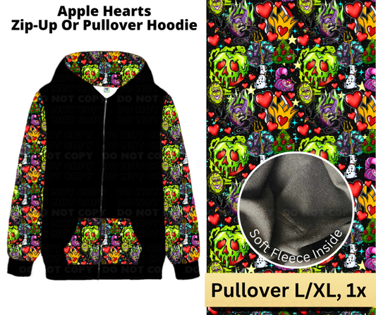 Apple Hearts Pullover Hoodie