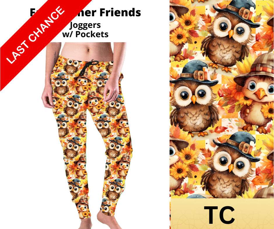 Fall Feather Friends Joggers