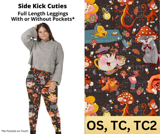 Side Kick Cuties Full Length Leggings w/ Pockets