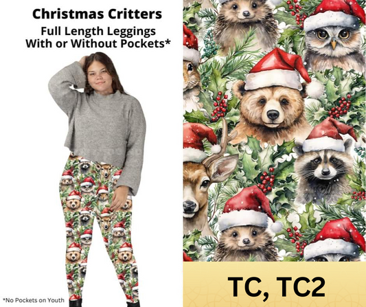 Christmas Critters Full Length Leggings w/ Pockets