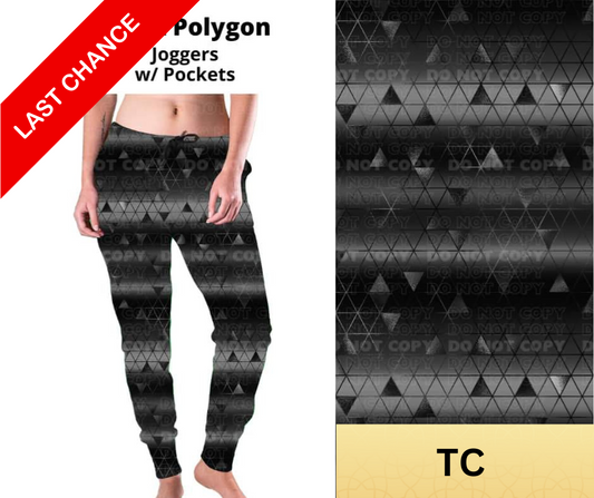 Black Polygon Joggers