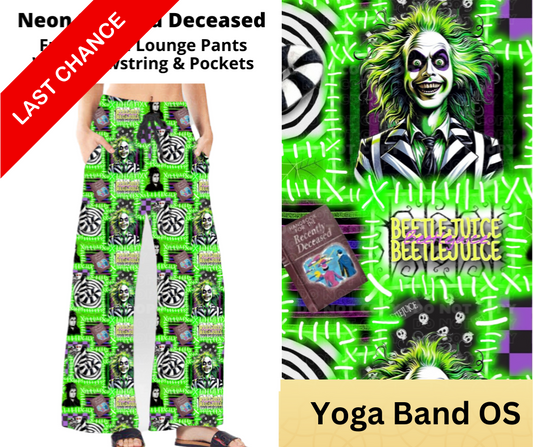 Neon Stitched Deceased Full Length Lounge Pants