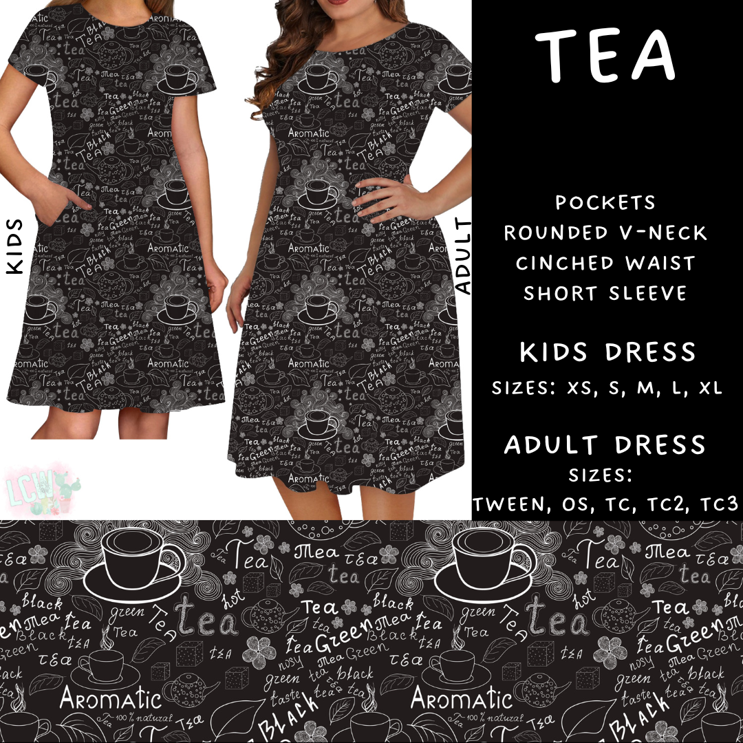 Batch #274 - Fun Run 7 - Closes 1/22 - ETA late March - Tea Adult & Kids Dresses