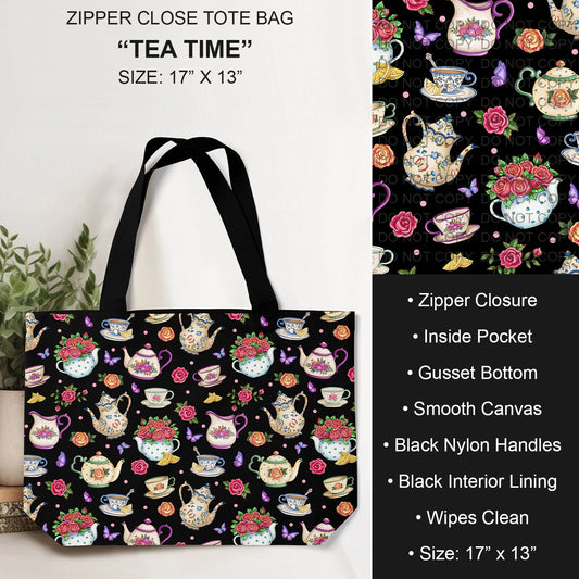 B232 - Preorder Tea Time Tote Bag (Closes 6/04. ETA: late July)