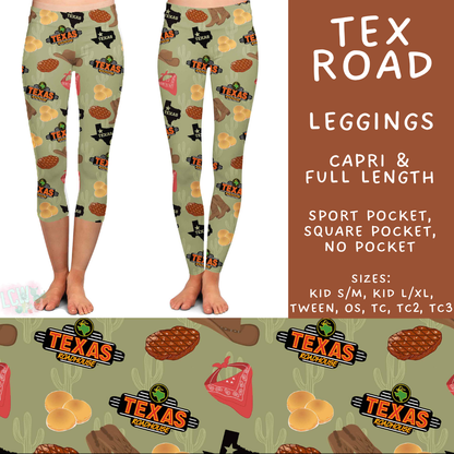 Batch #607 - Fun Run 28 - Closes 11/2 - ETA early Jan - Tex Road Full and Capri Length Leggings