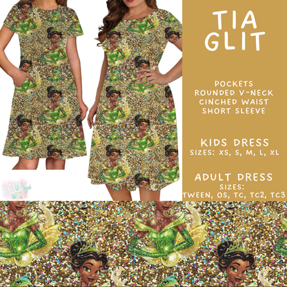 Batch #557 - Princess Glitter - Closes 7/17 - ETA mid Sept - Tia Glit Adult & Kids Dresses