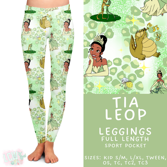 Batch #467 - Princess Leopard - Closes 12/24 - ETA late Feb - Tia Leop Full Length Leggings