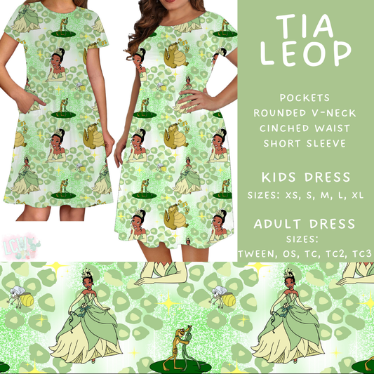 Batch #467 - Princess Leopard - Closes 12/24 - ETA late Feb - Tia Leop Womens & Girls Dresses