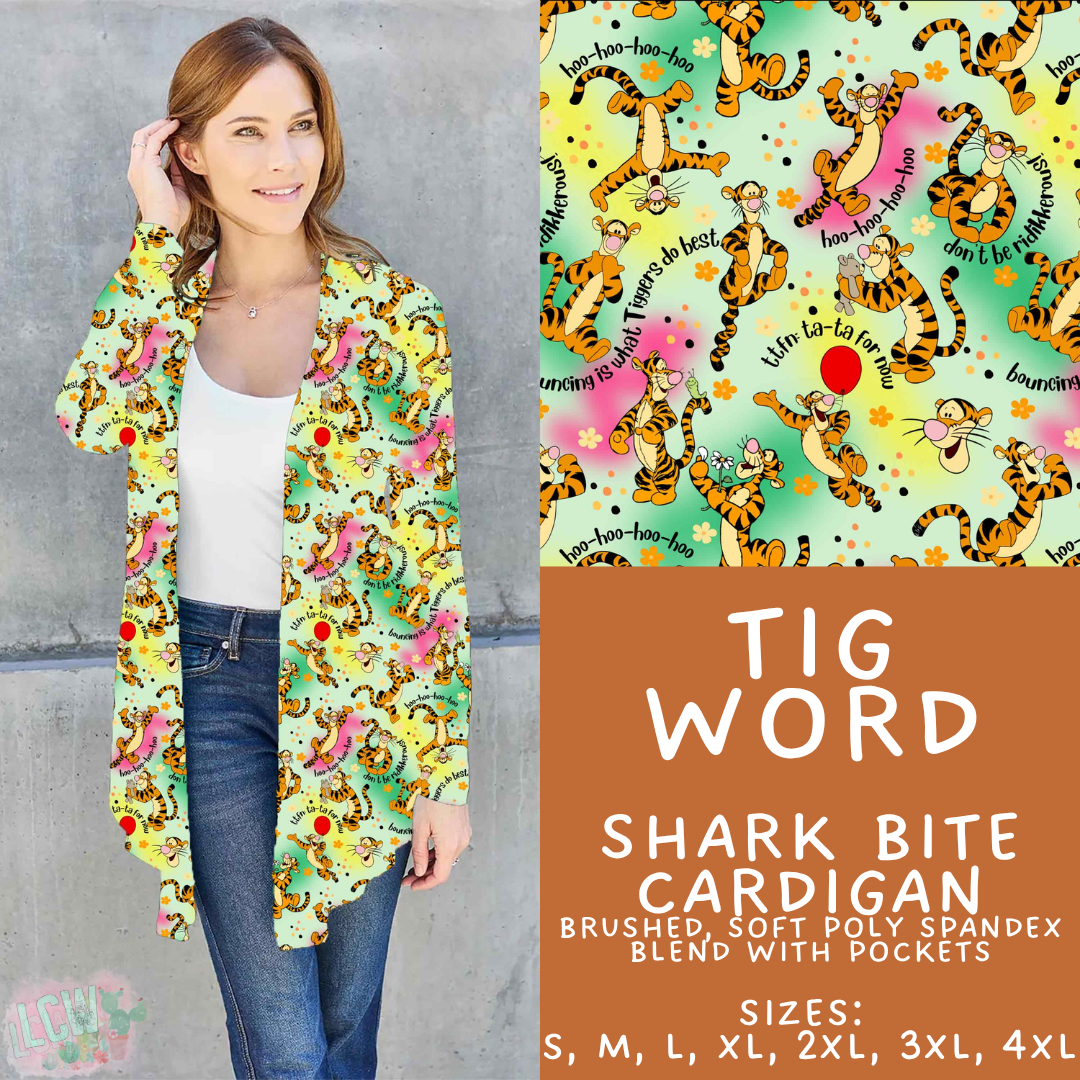 Batch #608 - Magic in Words - Closes 11/4 - ETA early Jan - Tig Word Cardigan