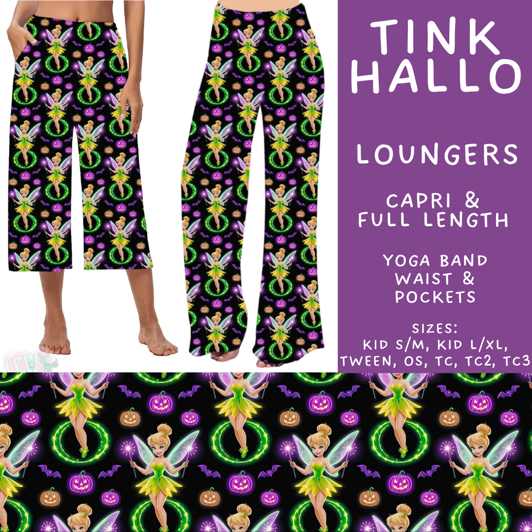 Batch #569 - Princess Halloween - Closes 8/14 - ETA early/mid Oct - Tink Hallo Capri and Full Length Loungers