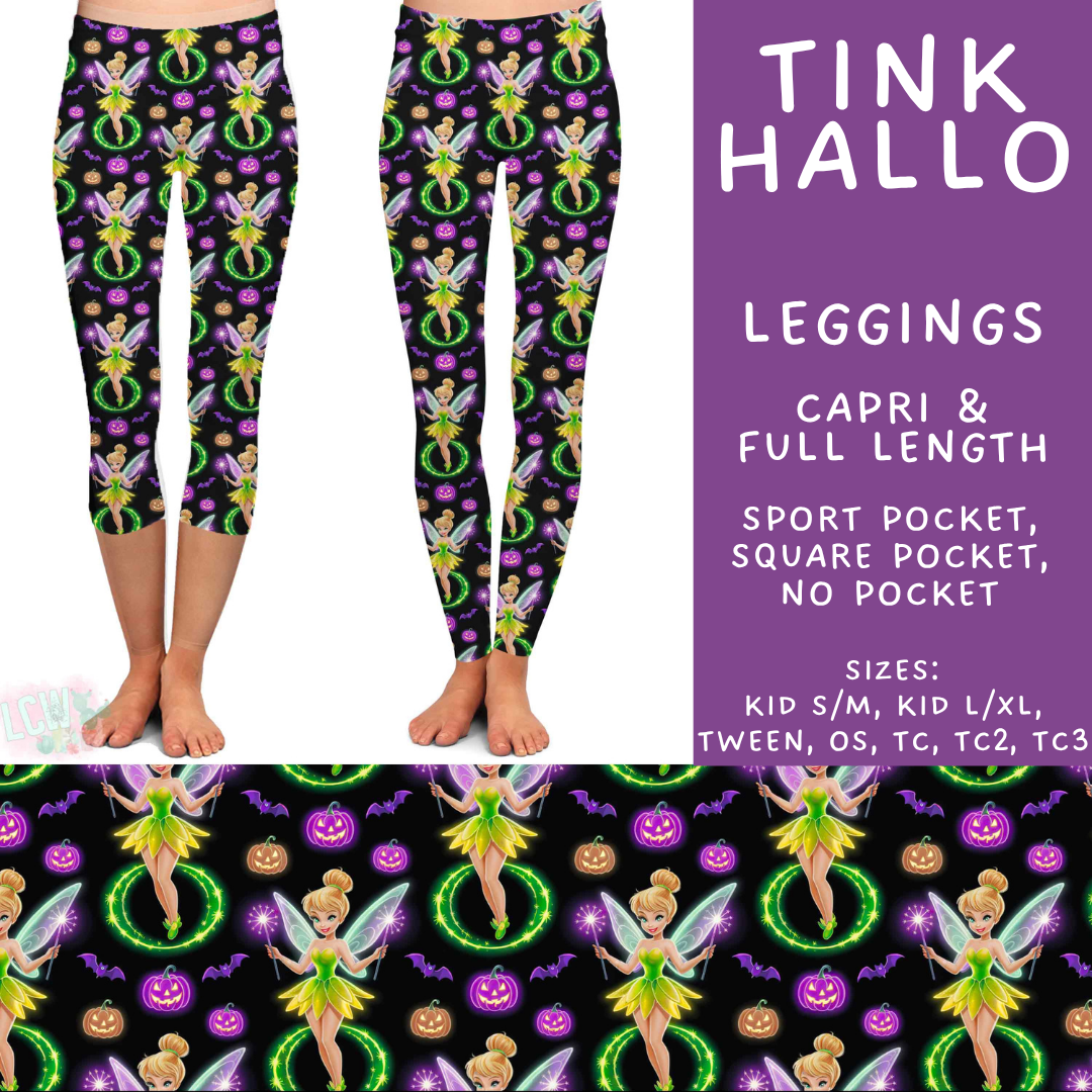 Batch #569 - Princess Halloween - Closes 8/14 - ETA early/mid Oct - Tink Hallo Full and Capri Length Leggings