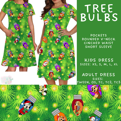 Batch #598 - Magical Character Christmas 2 - Closes 10/14 - ETA early Dec - Tree Bulbs Adult & Kids Dresses