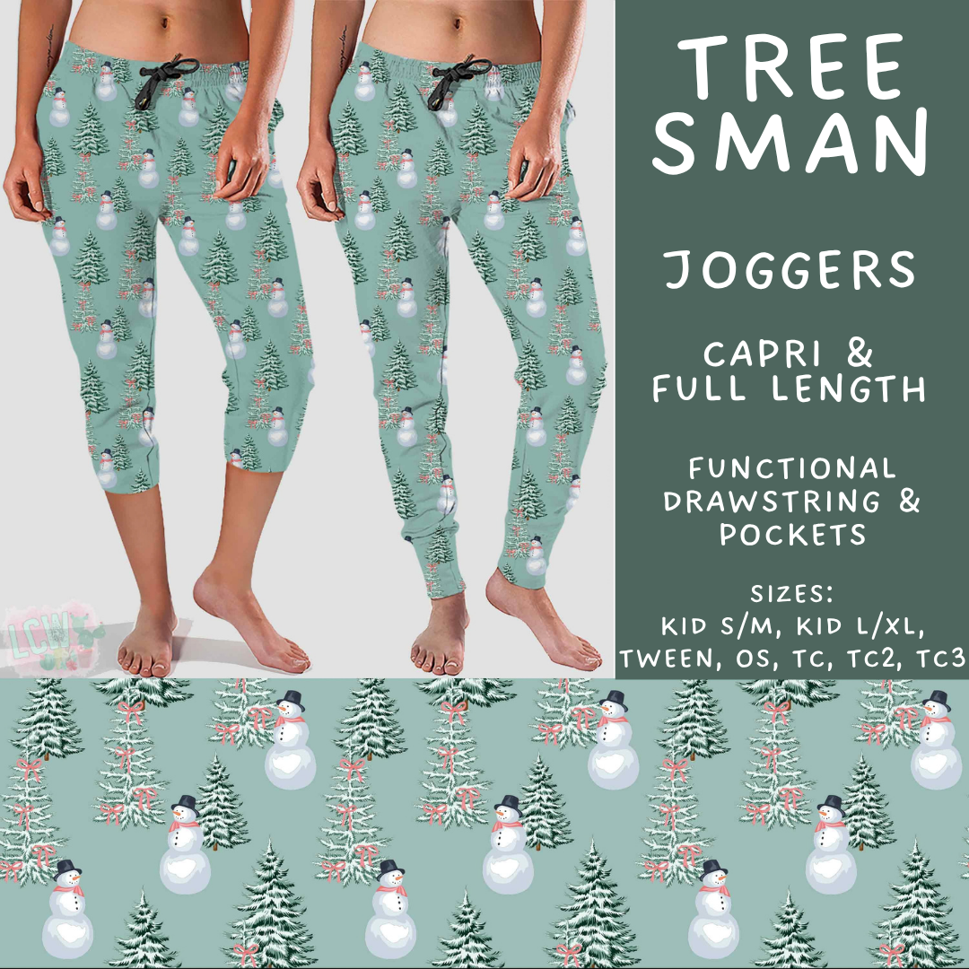 Batch #600 - Jingle all the Way 2 - Closes 10/19 - ETA early/mid Dec - Tree Sman Full and Capri Length Joggers