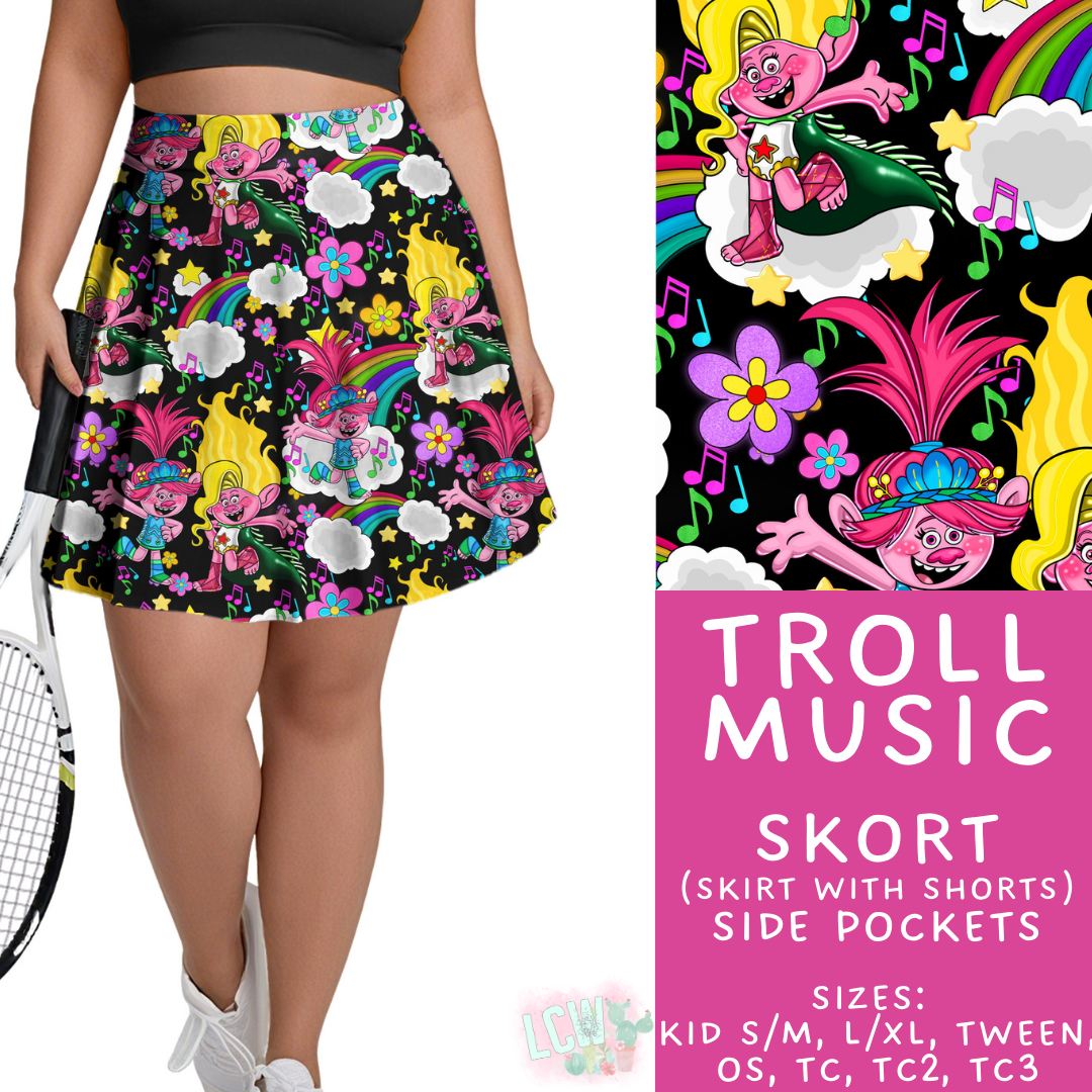 Batch #479 - Cool Characters 11 - Closes 1/21 - ETA mid/late March - Troll Music Skort