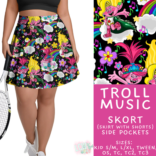 Batch #479 - Cool Characters 11 - Closes 1/21 - ETA mid/late March - Troll Music Skort