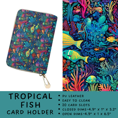 Batch #265 - Card Holders & Foldable Wallets - Closes 1/1 - ETA mid Feb - Tropical Fish Card Holder