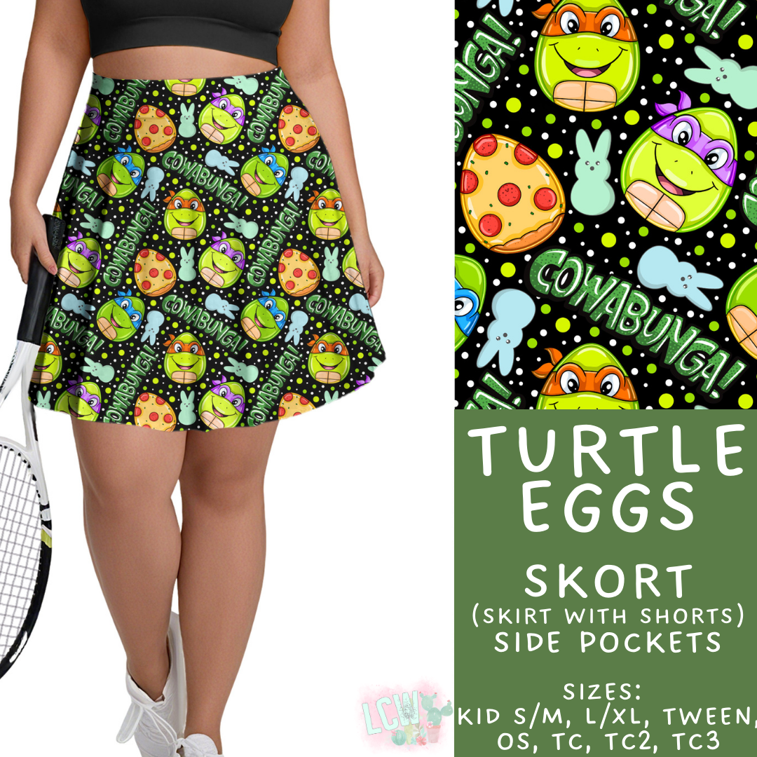 Batch #477 - Magical Character Easter - Closes 1/12 ETA - Early March - Turtle Eggs Skort