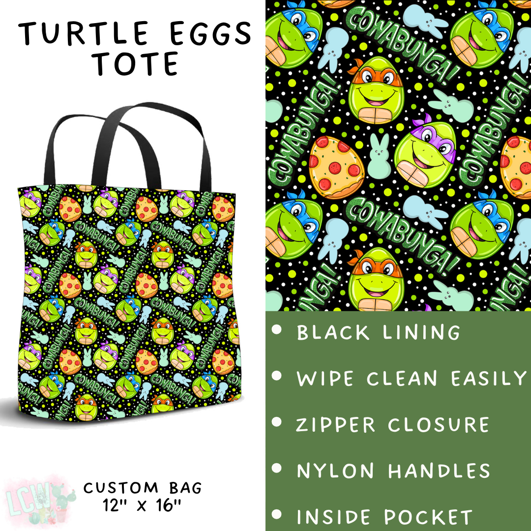Batch #477 - Magical Character Easter - Closes 1/12 ETA - Early March - Turtle Eggs Tote