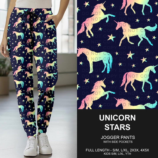 B265 - Preorder Unicorn Stars Joggers (Closes 12/14. ETA mid Feb..)