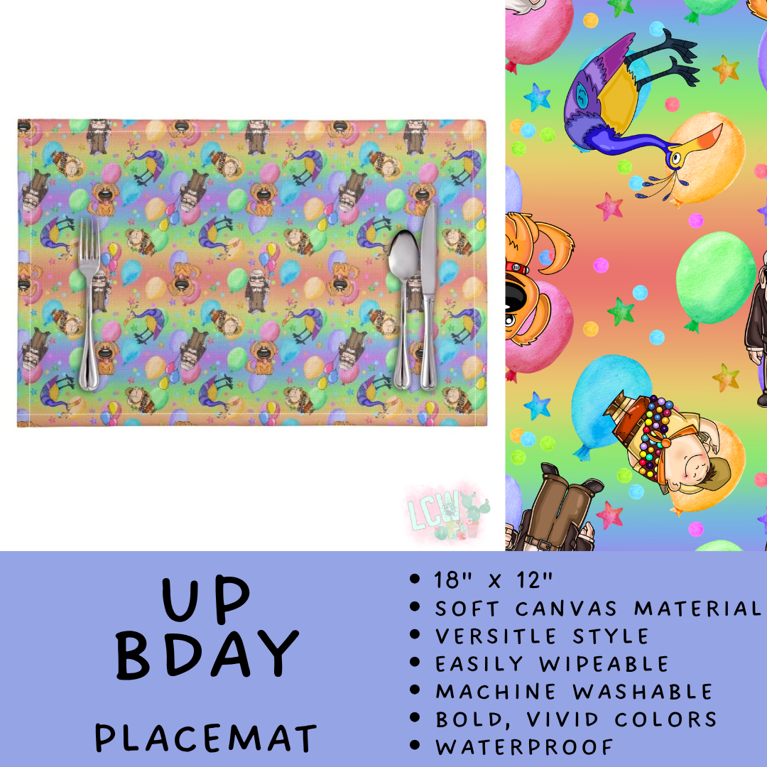Batch #602 - Table Runners & Placemats - Closes 10/23 - ETA mid Dec - Up Bday Placemat