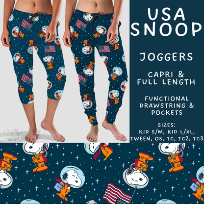 Batch #550 - Fun Run 24 - Closes 7/1 - ETA early Sept - USA Snoop Full and Capri Length Joggers