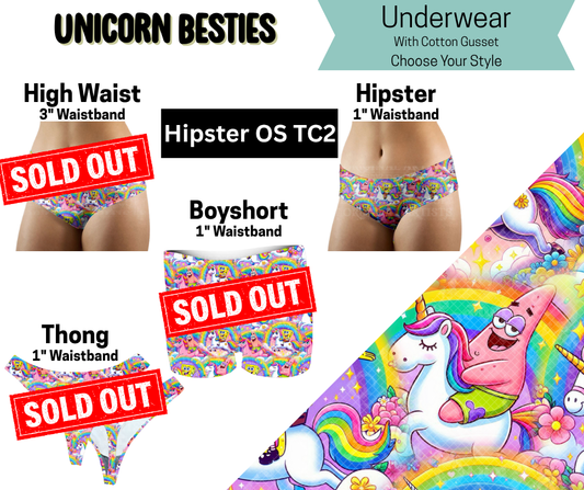 Unicorn Besties Hipster Underwear