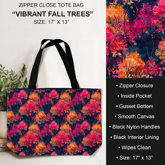 B232 - Preorder Vibrant Fall Trees Tote Bag (Closes 6/04. ETA: late July)