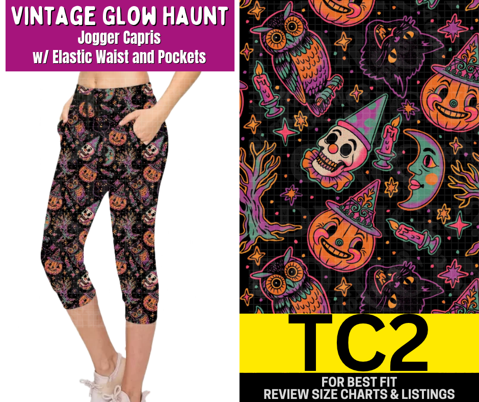 Vintage Glow Haunt Jogger Capri