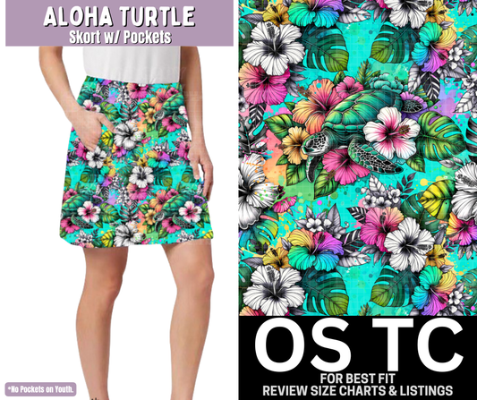 Aloha Turtle Skort