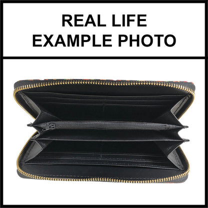 RTS - Cowgirl Boots Zip Around Wallet w/ Wrist Strap