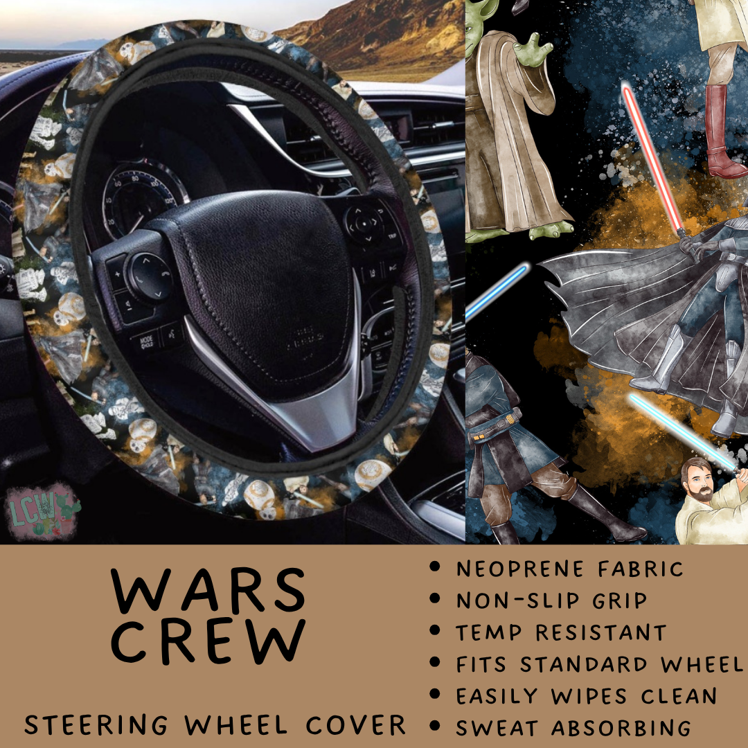 Batch #554 - Car Accessories 3 - Closes 7/10 - ETA early/mid Sept - Wars Crew Steering Wheel Cover