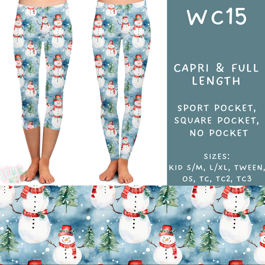 Batch #229 - Winter Watercolor - Closes 10/31 - ETA early/mid Dec - WC15 Full and Capri Length Leggings